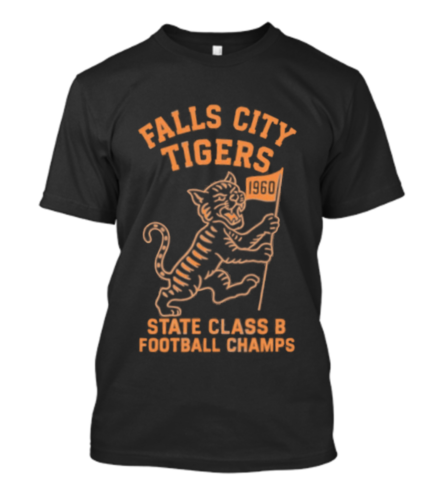 Falls City Tigers State Class B Football Champs Flag 1960 T-Shirt