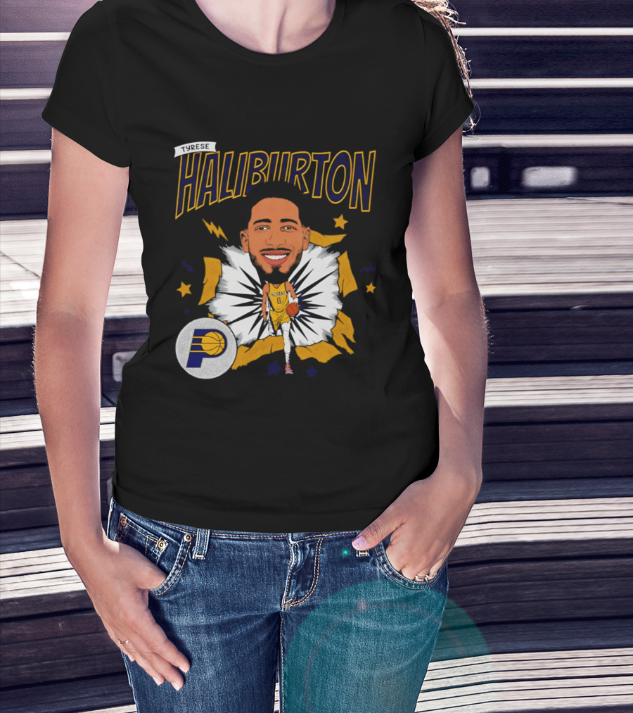 Haliburton Indiana Pacers Basketball Stars T-Shirt