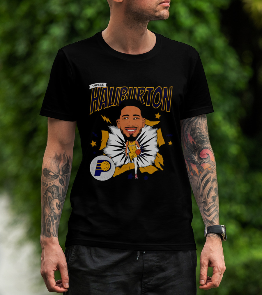 Haliburton Indiana Pacers Basketball Stars T-Shirt