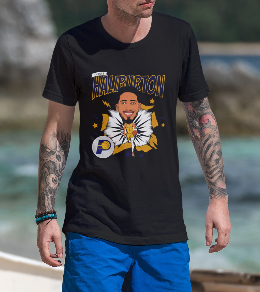 Haliburton Indiana Pacers Basketball Stars T-Shirt