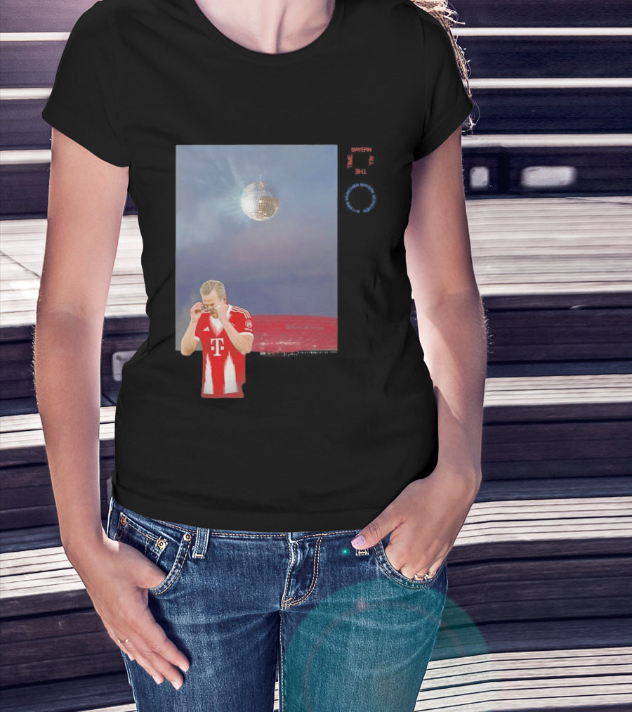 Harry Kane Bayern Munich Disco Ball Football T-Shirt