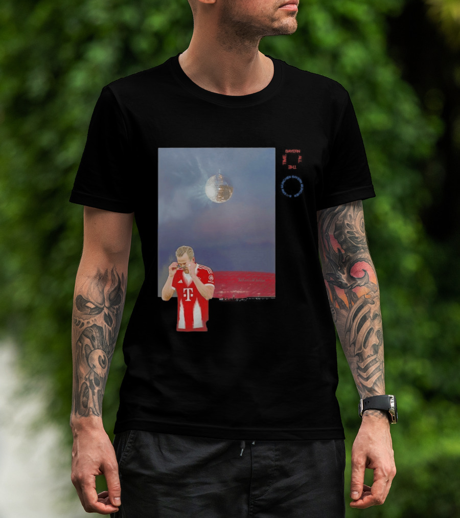 Harry Kane Bayern Munich Disco Ball Football T-Shirt