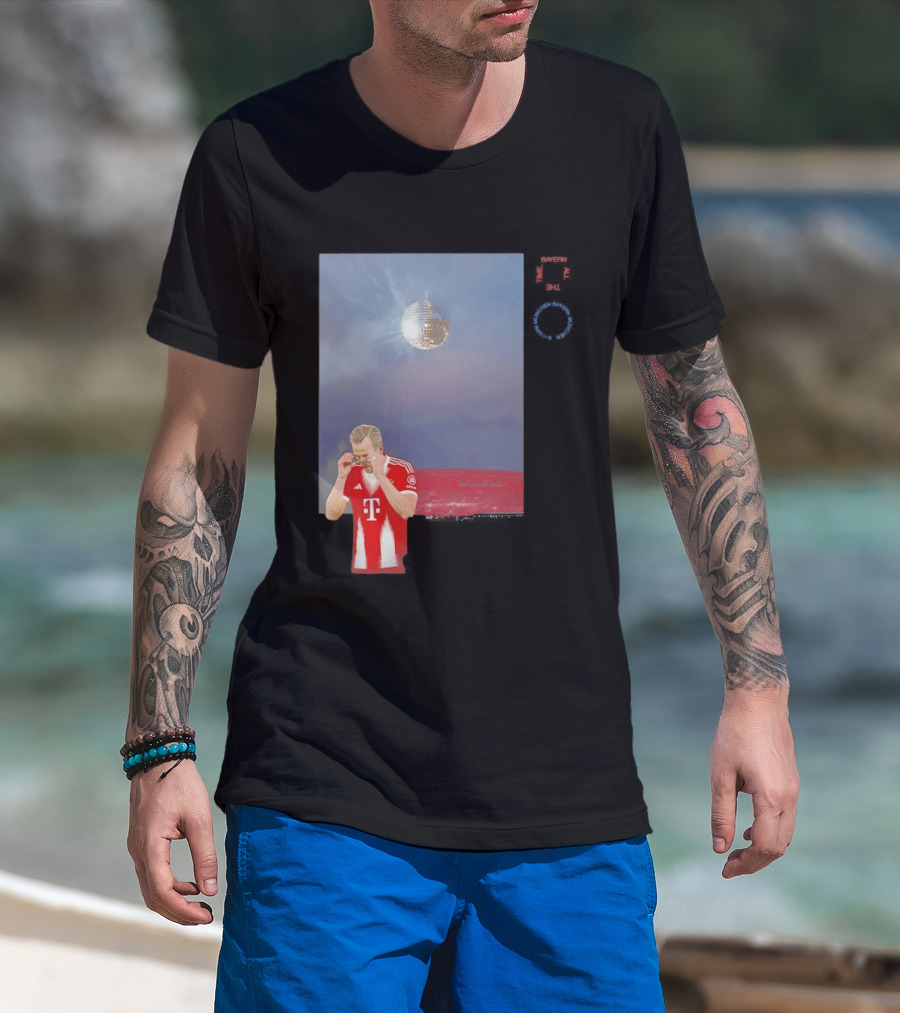 Harry Kane Bayern Munich Disco Ball Football T-Shirt