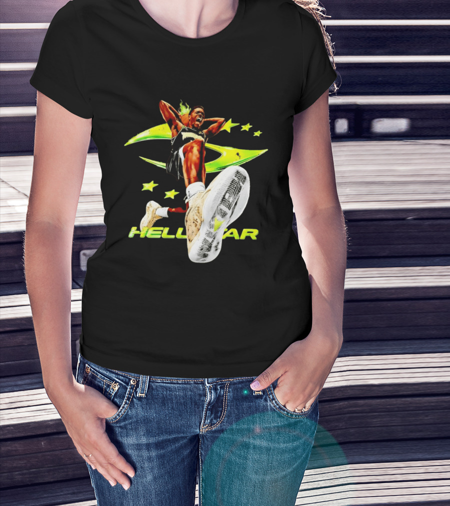 Hell Star Anthony Edwards Minnesota Timberwolves Dunk Flame T-Shirt