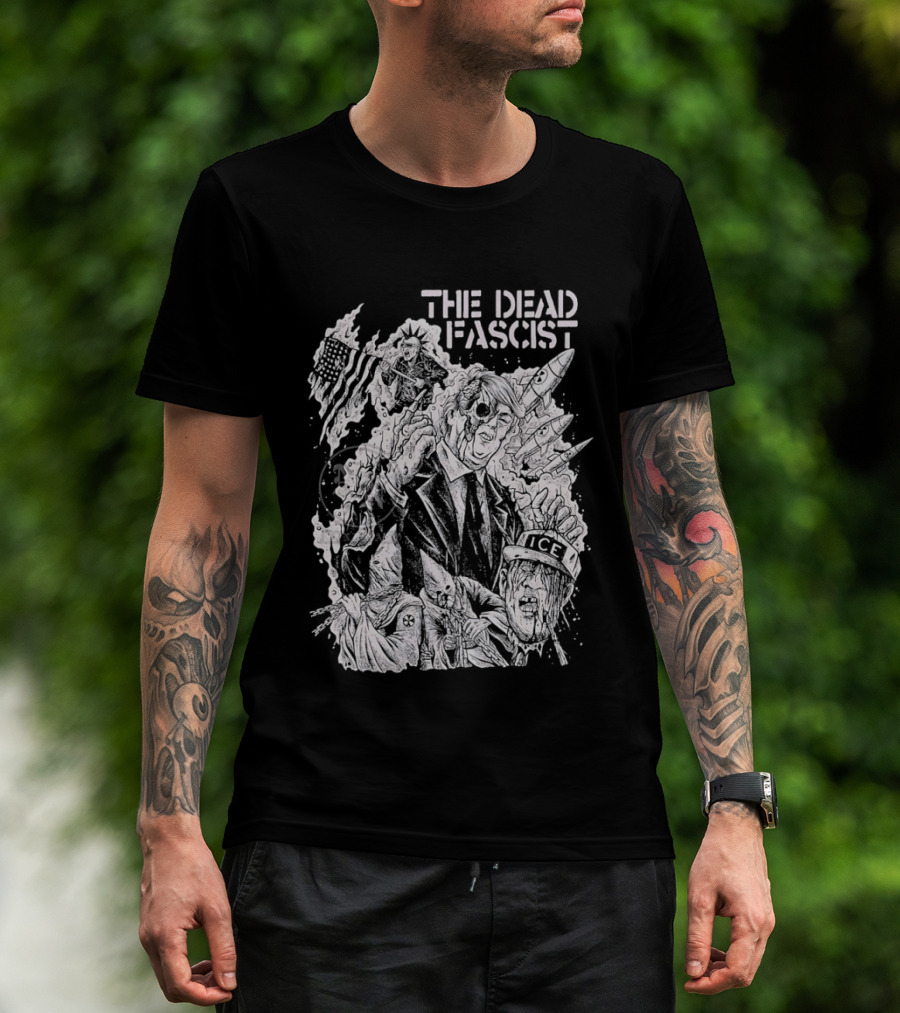 THE DEAD FASCIST ICE Trump Ku Klux Klan Punk Rock T-Shirt