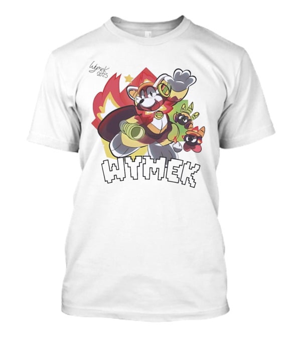 Wymek 2025 Hedgehog Character With Vibrant Colors And Companions T-Shirt