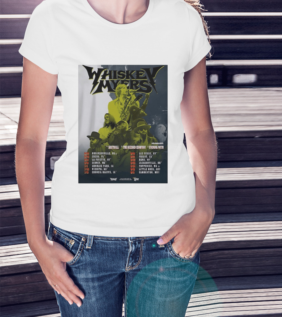 Whiskey Myers 2026 Tour North America Dates With Southall And The Record Company T-Shirt