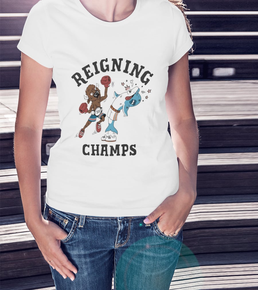 Reigning Champs Buffalo Vs Miami Boxing Showdown T-Shirt