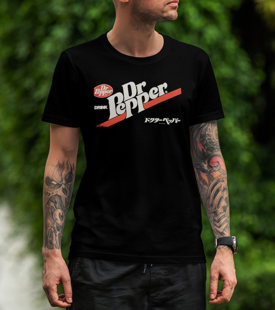 Dr Pepper Drink Japanese Katakana 70s T-Shirt