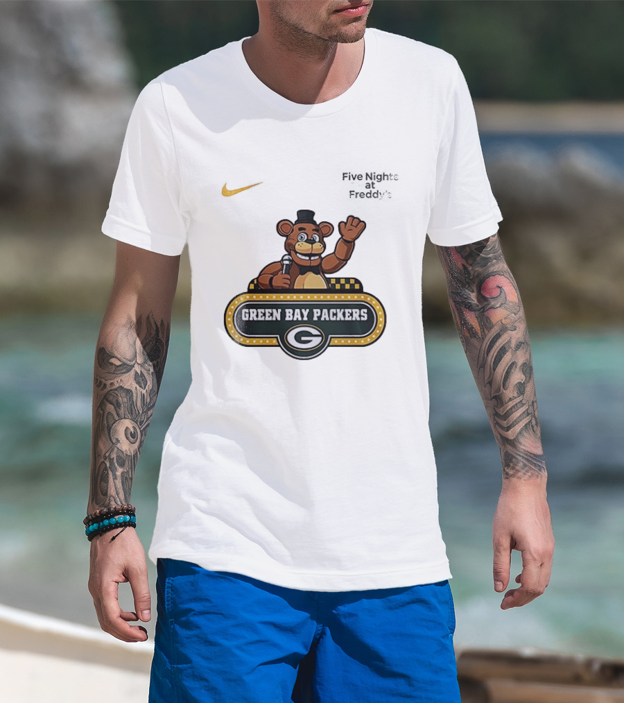 Green Bay Packers Freddy Fazbear T-Shirt