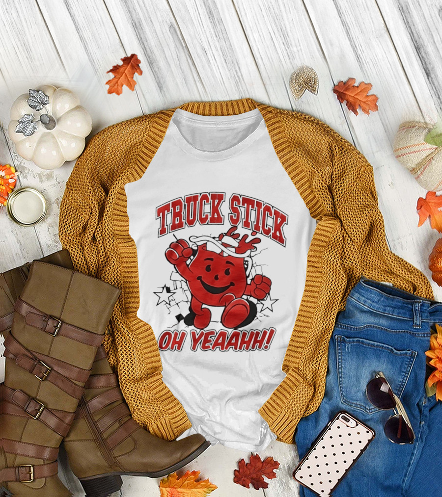 Truck Stick Kool Aid Man Oh Yeaahh T-Shirt