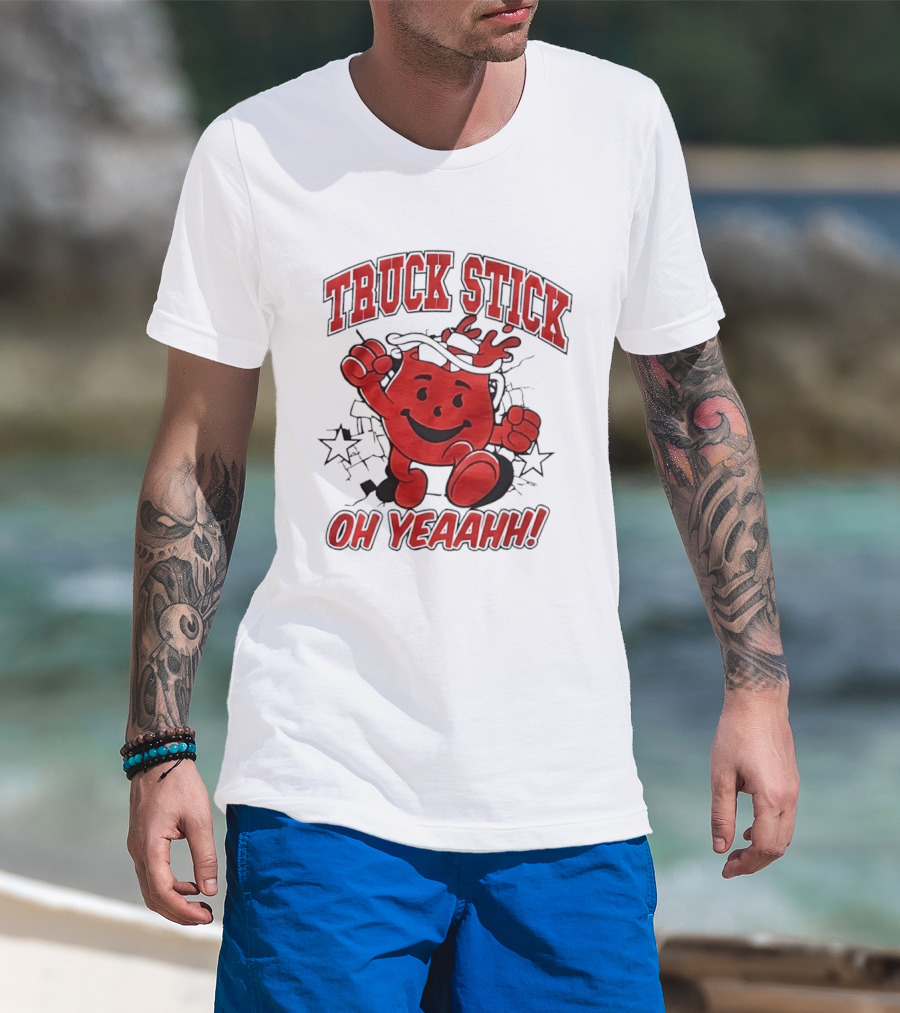 Truck Stick Kool Aid Man Oh Yeaahh T-Shirt