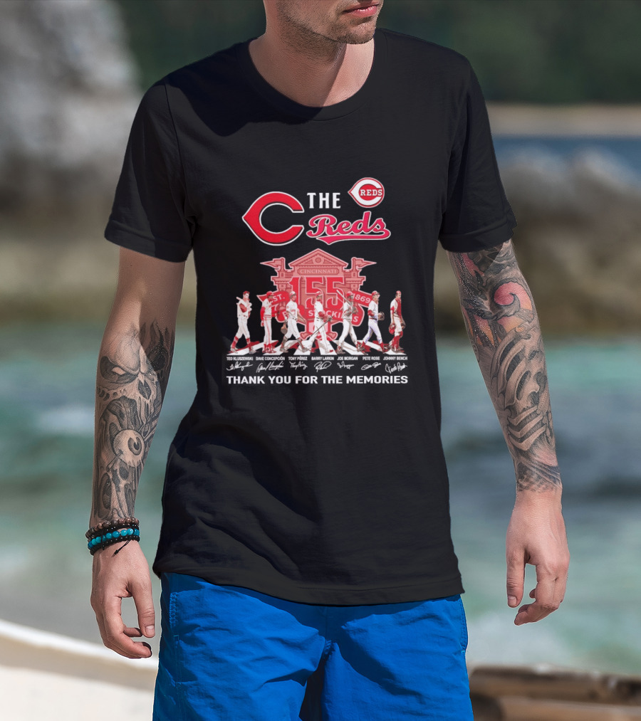 Cincinnati Reds Abbey Road 150th Anniversary Thank You For The Memories T-Shirt