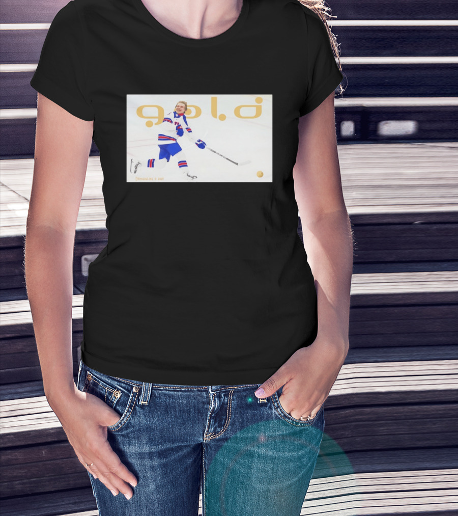 USA Hockey Jack Hughes Gold Medal 2026 Team Celebration T-Shirt