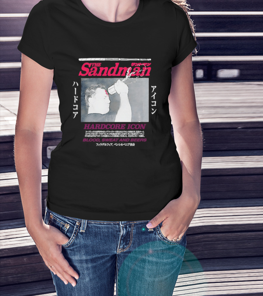 The Sandman Hardcore Icon Blood Sweat And Beers T-Shirt