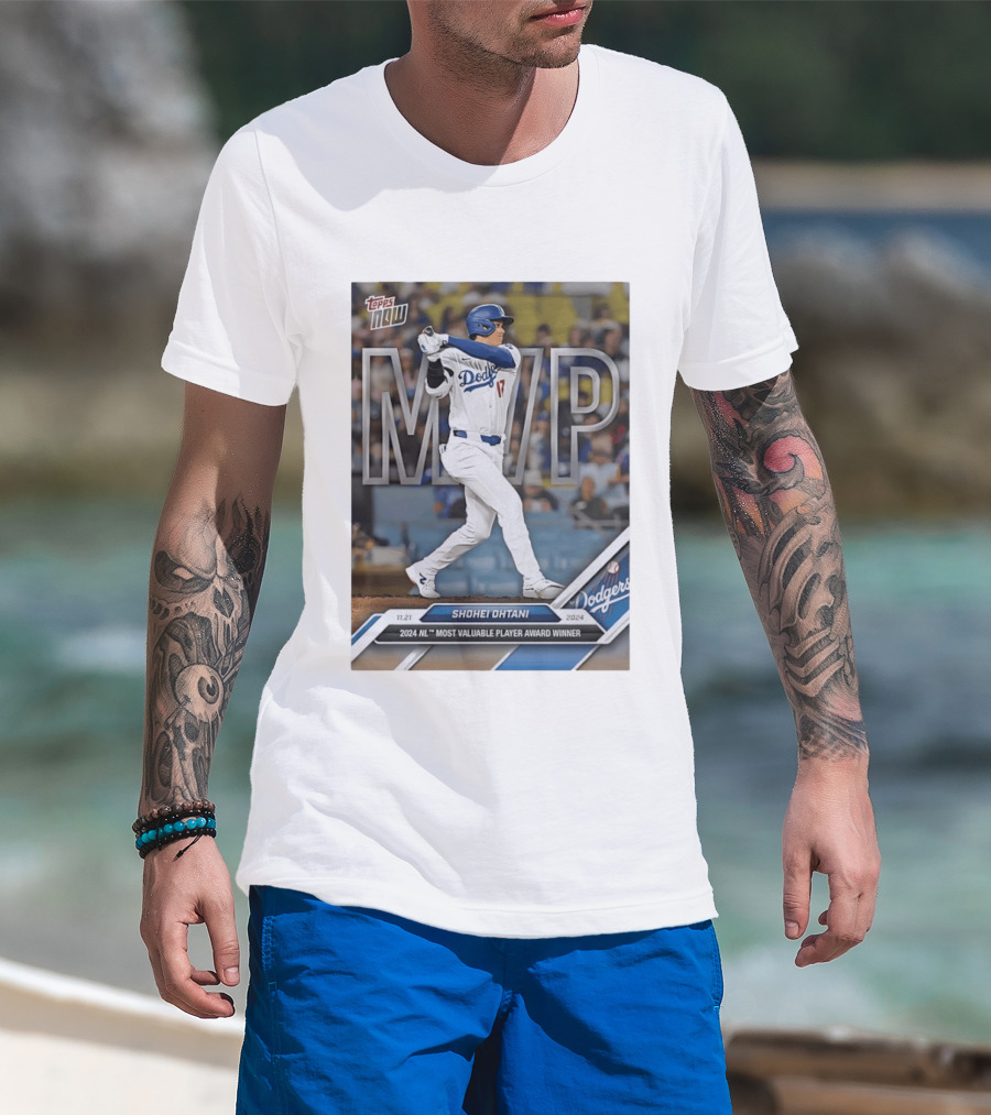 Shohei Ohtani 2024 NL Most Valuable Player Dodgers Baseball MVP T-Shirt