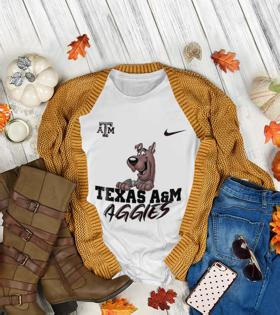 Texas A And M Aggies Scooby Doo Nike Collaboration T-Shirt