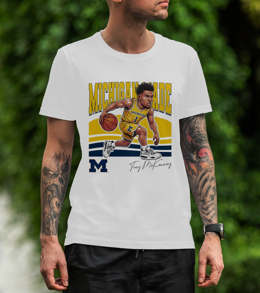 Trey McKenney Michigan Made Basketball Wolverines 2026 T-Shirt