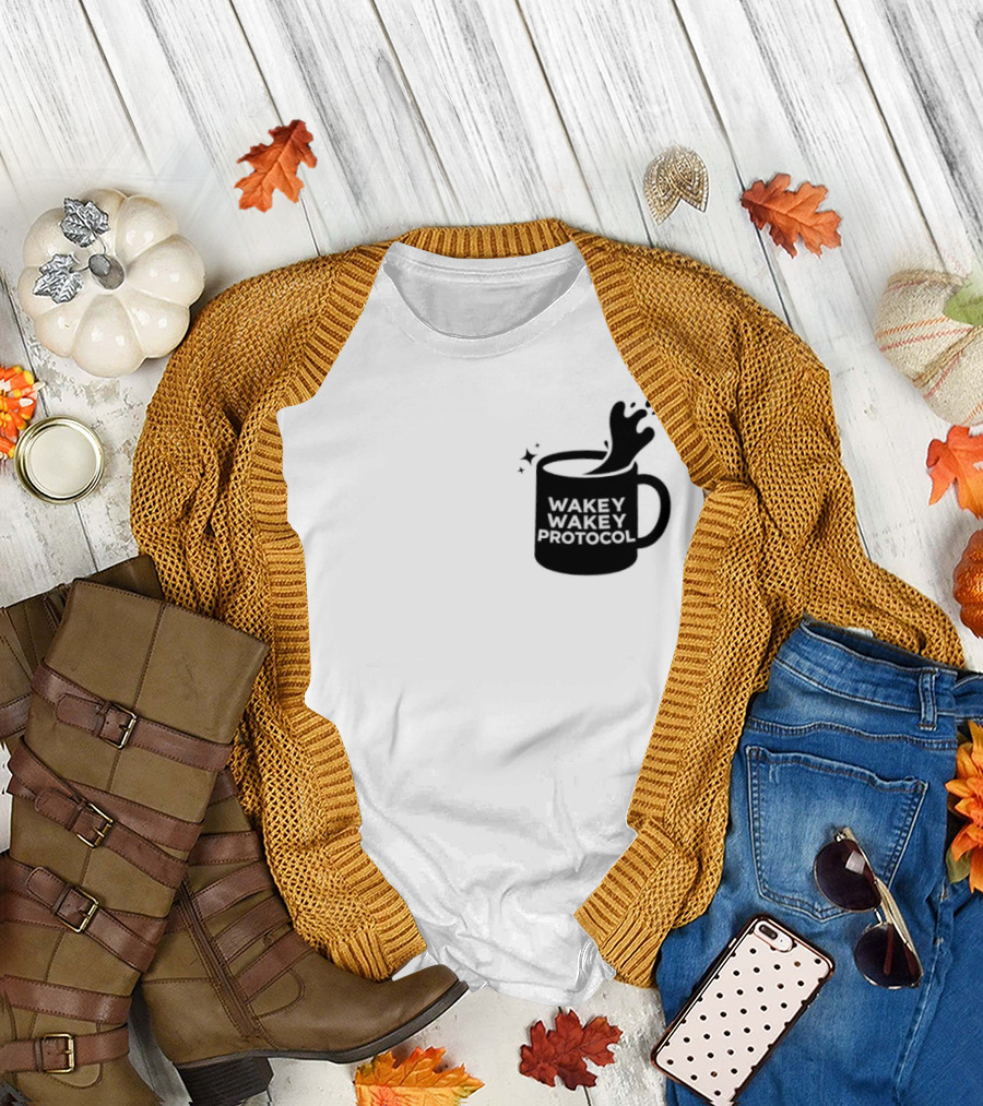 Wakey Wakey Protocol Coffee Spill Cup T-Shirt