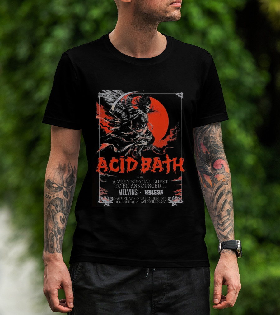 Acid Bath Hellbender Tour Asheville North Carolina September 5th 2026 T-Shirt
