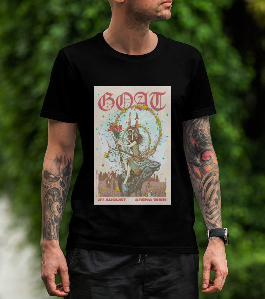 GOAT 27 August Arena Wien 2026 Kelmarsh Hall And Gardens Show T-Shirt