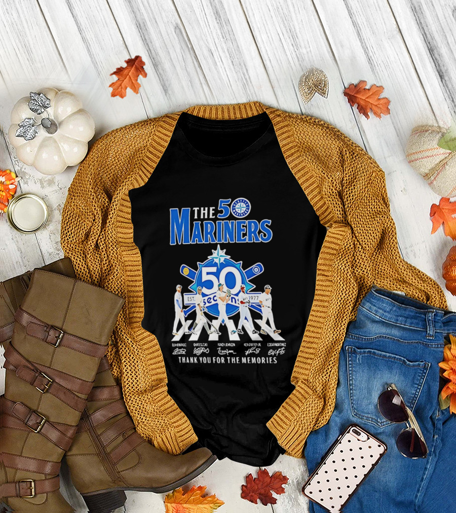 50 Seasons Seattle Mariners Thank You For The Memories 1977 2027 T-Shirt