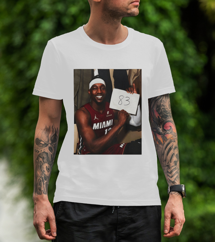 Bam Adebayo 83 Points Miami Heat Tribute NBA Legend Wilt Chamberlain T-Shirt