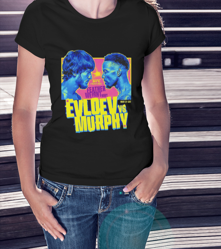 UFC Fight Night Featherweight Bout Evloev Vs Murphy 2026 Match Up T-Shirt