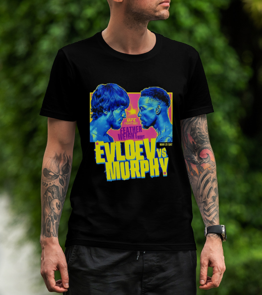 UFC Fight Night Featherweight Bout Evloev Vs Murphy 2026 Match Up T-Shirt