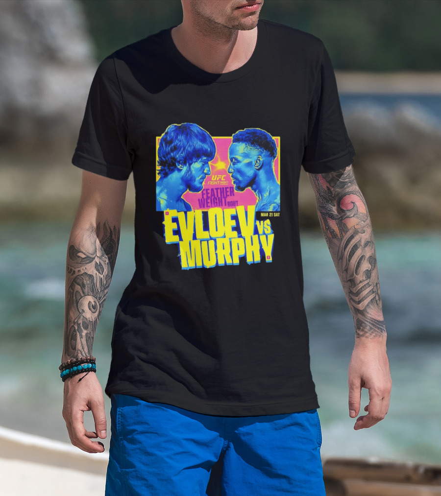 UFC Fight Night Featherweight Bout Evloev Vs Murphy 2026 Match Up T-Shirt