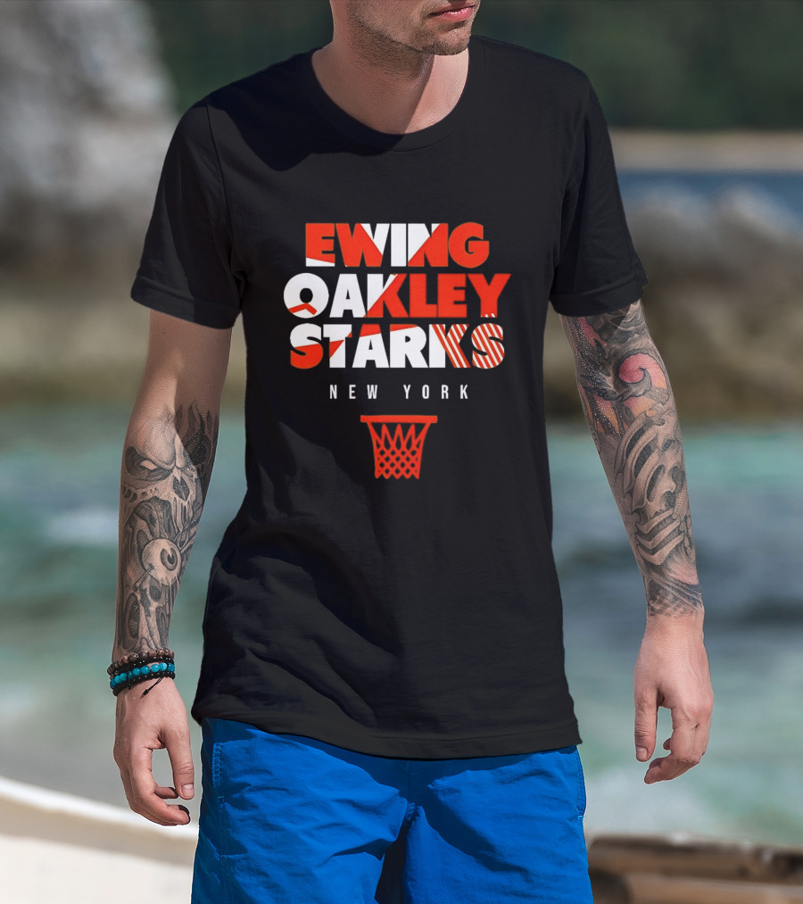 Ewing Oakley Starks New York Basketball Legacy T-Shirt