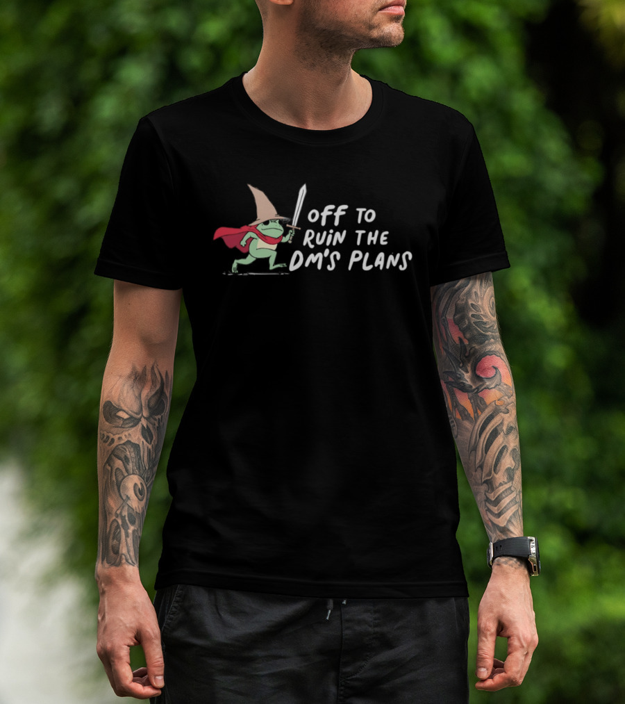 Frog Wizard With Sword Ready To Ruin DM's Plans T-Shirt
