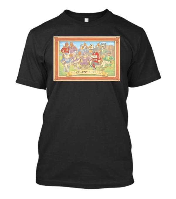 FT Kearny Conf 1977 PHS Athletic Mascots In Collegiate Uniforms T-Shirt
