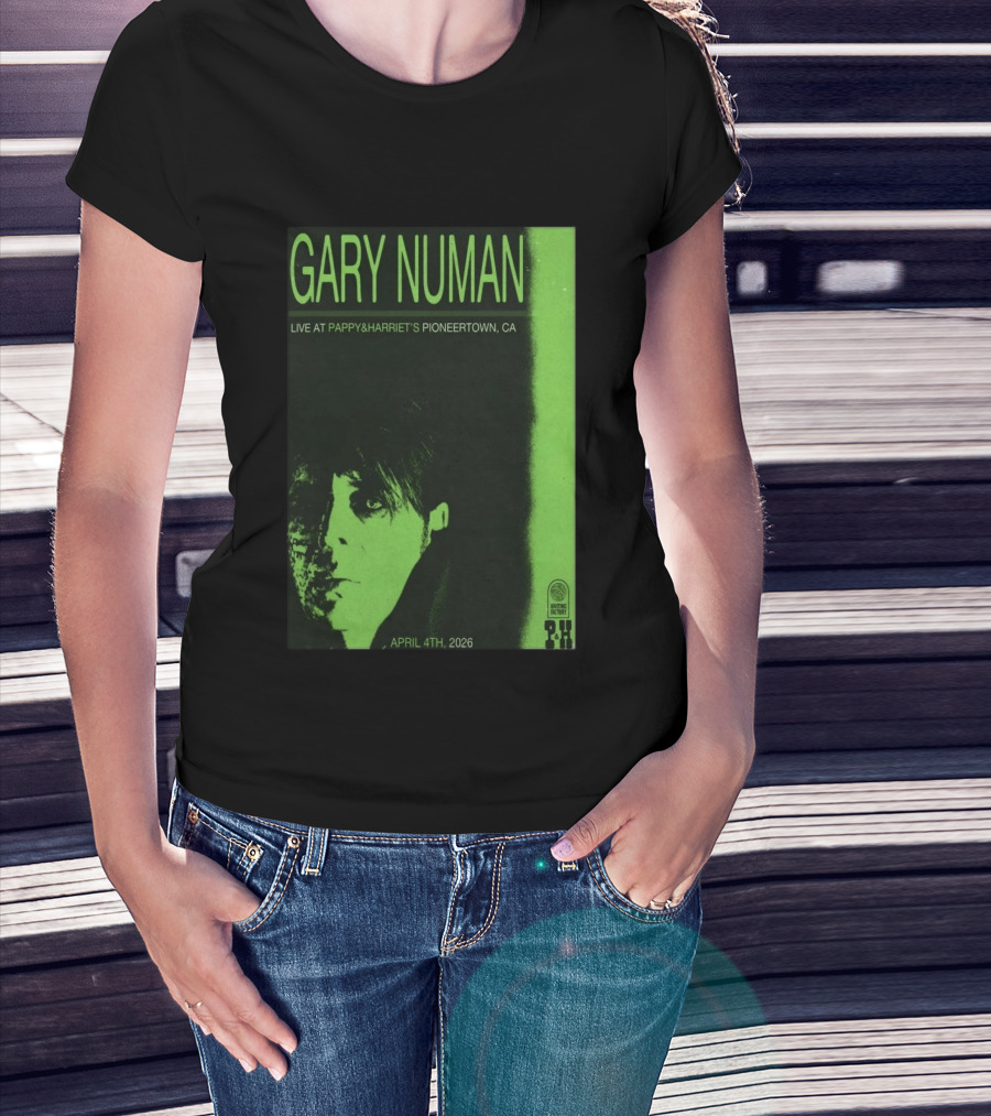 Gary Numan Live At Pappy & Harriet's Pioneertown CA April 4th 2026 T-Shirt