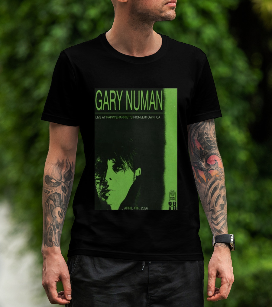 Gary Numan Live At Pappy & Harriet's Pioneertown CA April 4th 2026 T-Shirt
