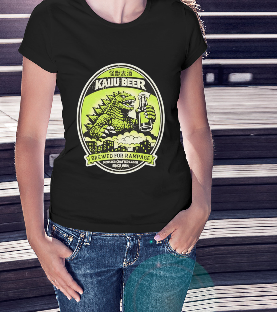 Kaiju Beer Brewed For Rampage Monster Crafted Lager Since 1954 T-Shirt