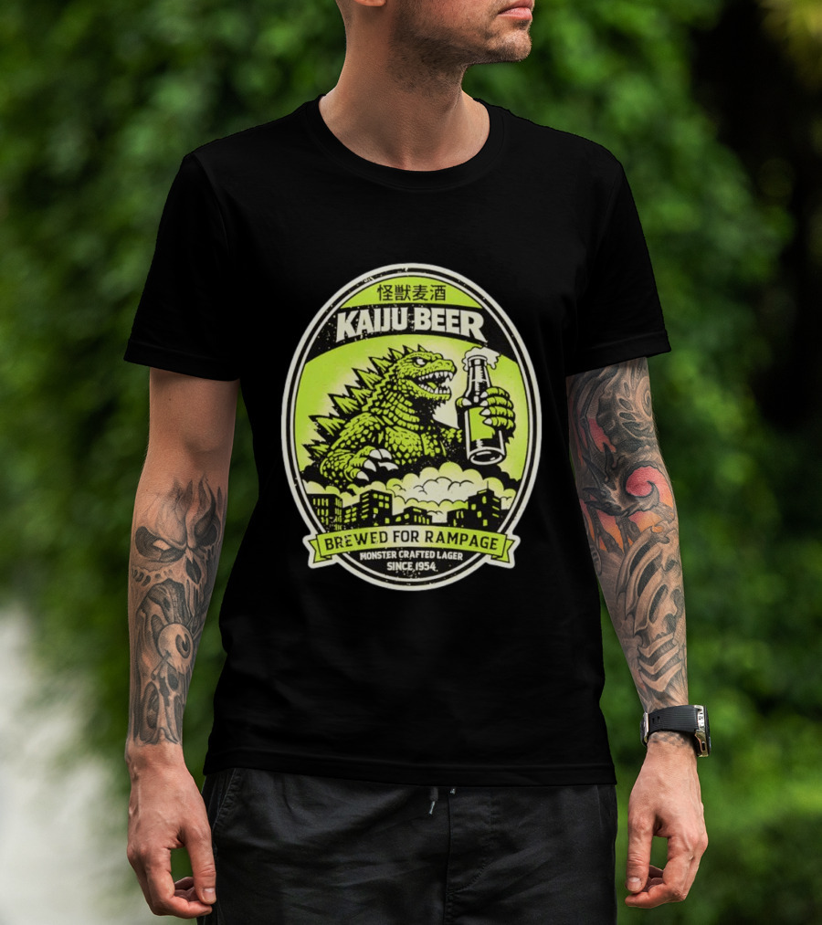 Kaiju Beer Brewed For Rampage Monster Crafted Lager Since 1954 T-Shirt