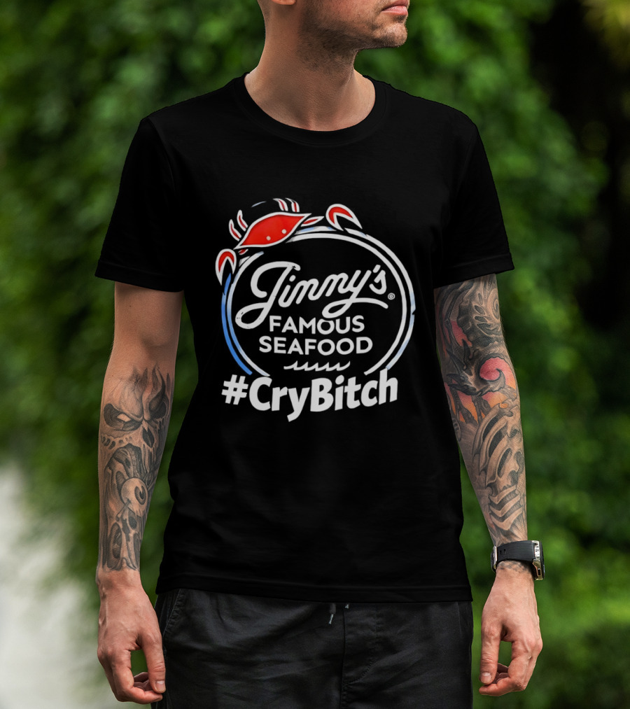 Jinny's Famous Seafood Crab #CryBitch T-Shirt