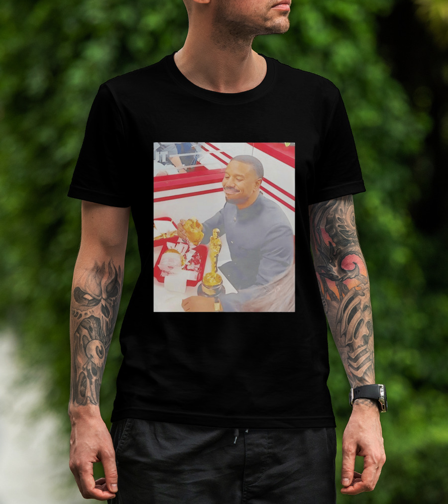 Michael B Jordan Burger Celebration Sinners 2026 Oscar T-Shirt