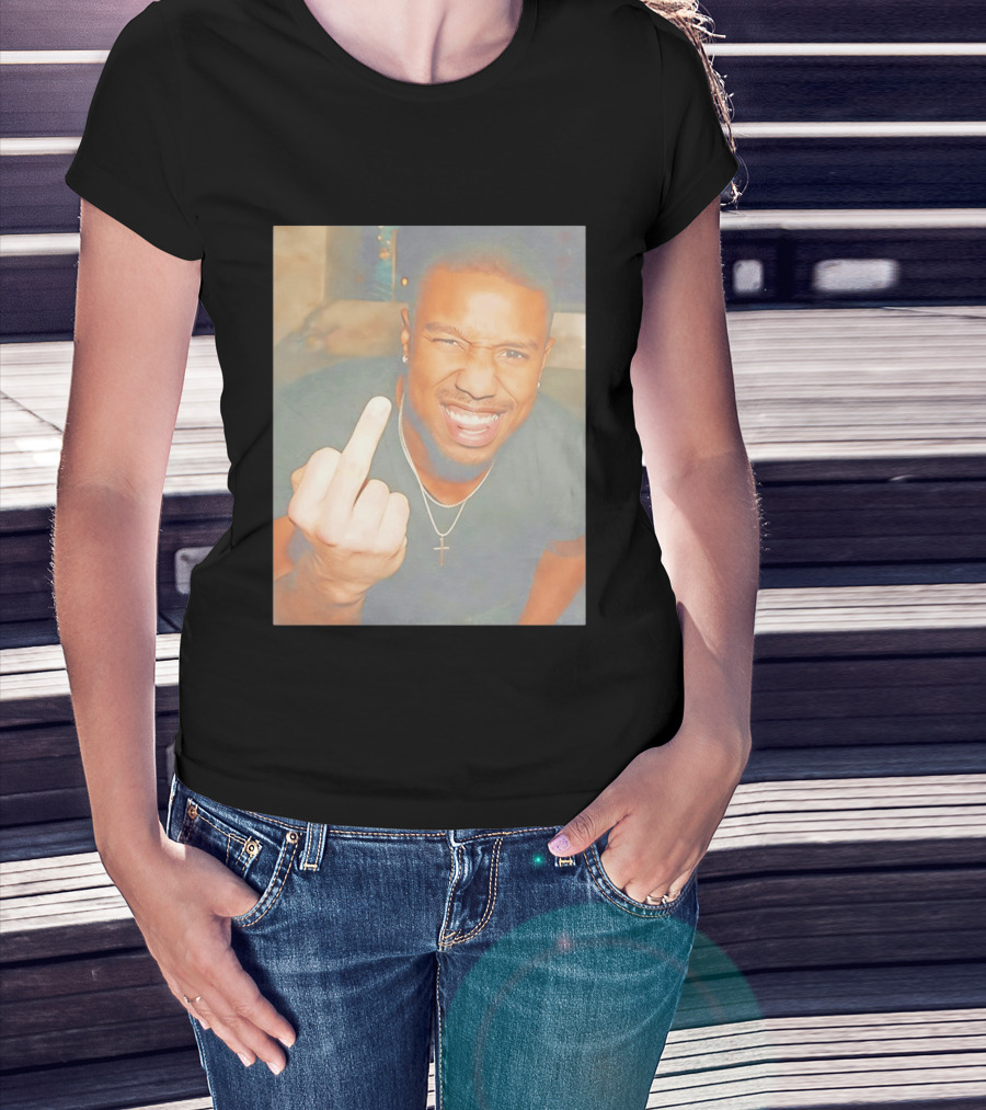 Michael B Jordan Sinners Oscar Middle Finger T-Shirt