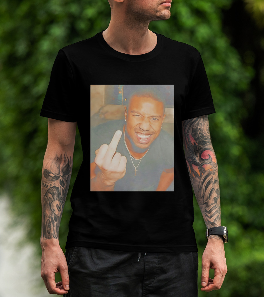 Michael B Jordan Sinners Oscar Middle Finger T-Shirt