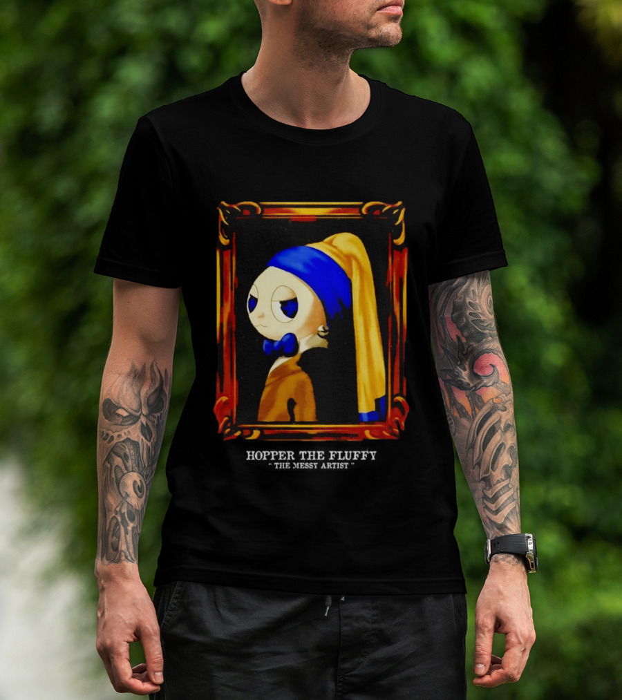 Hopper The Fluffy With A Pearl Earring Classic Masterpiece T-Shirt