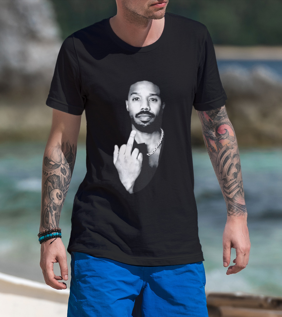 Michael B. Jordan Best Actor 2026 Oscar Middle Finger T-Shirt
