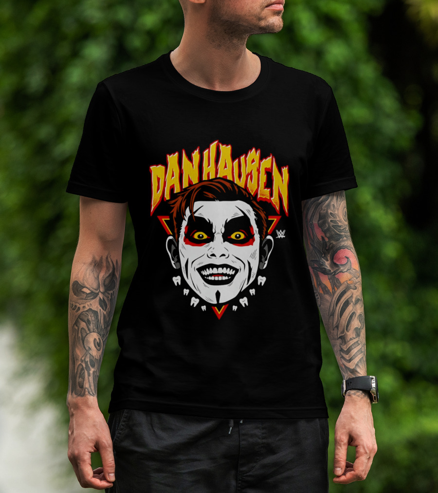 Danhausen WWE Big Head Yellow Eyes Face Paint T-Shirt