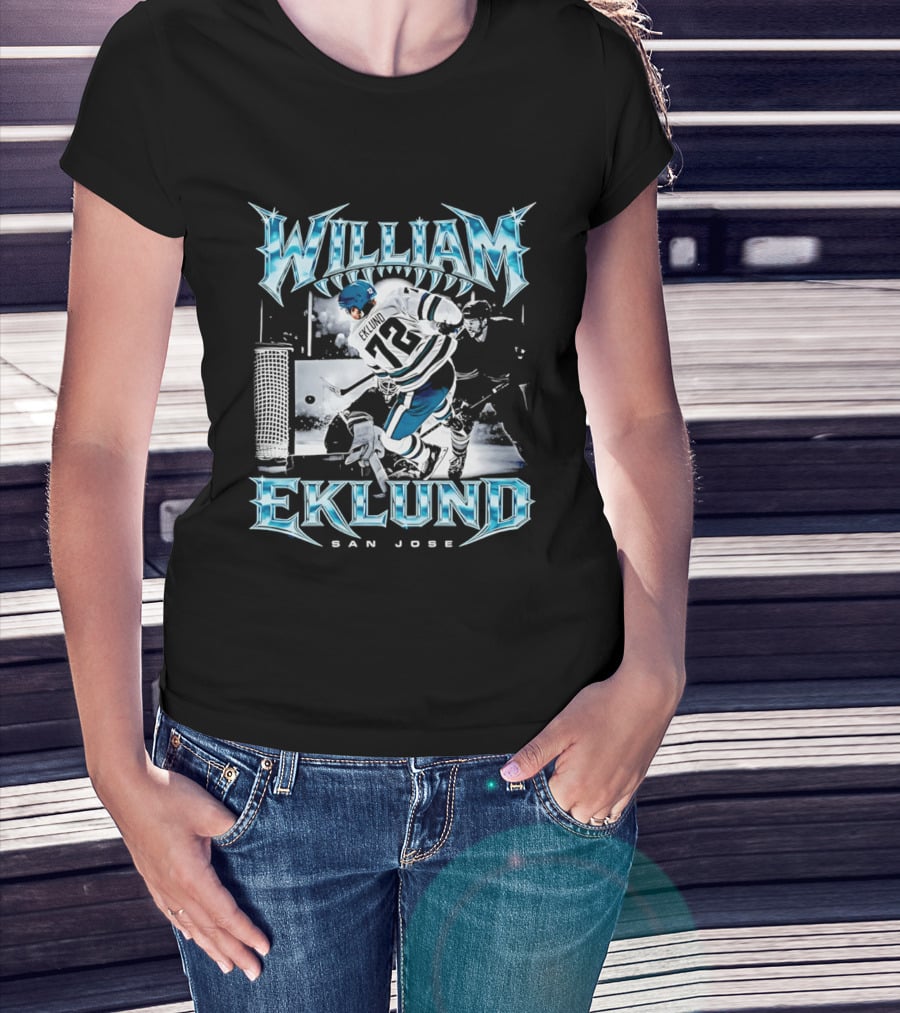 William Eklund San Jose Ice Hockey Player 72 Jersey T-Shirt