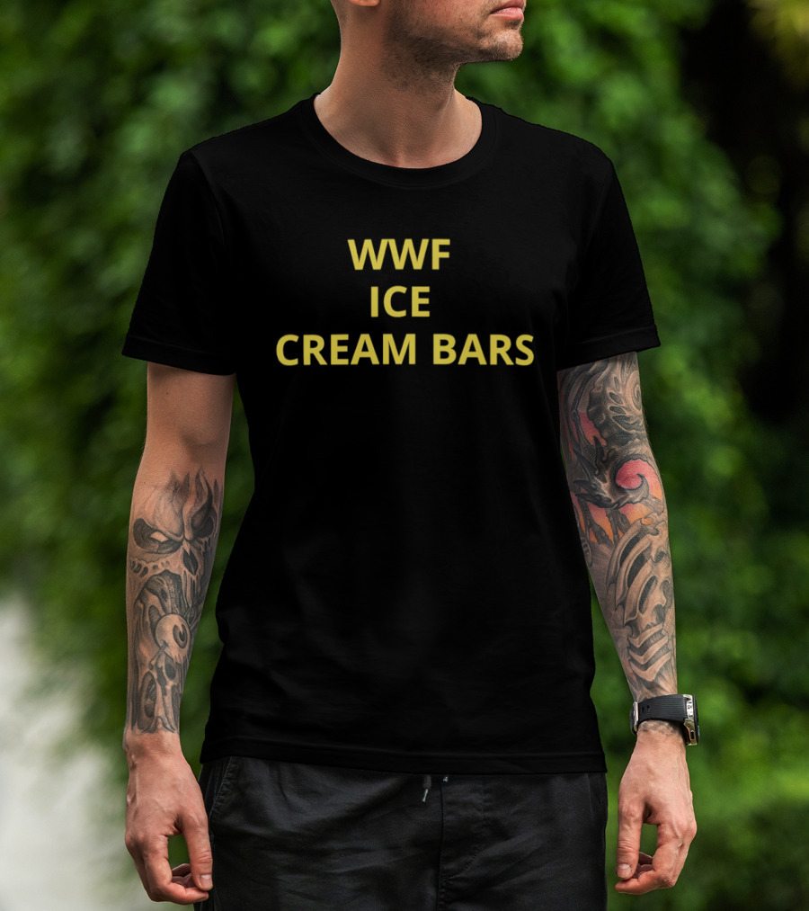 WWF Ice Cream Bars Retro Nostalgia Iconic Treats T-Shirt