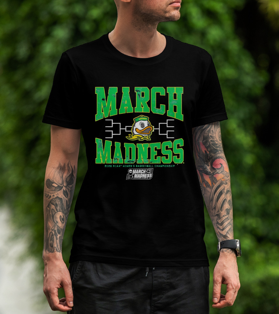Oregon Ducks March Madness Women's Basketball Championship T-Shirt