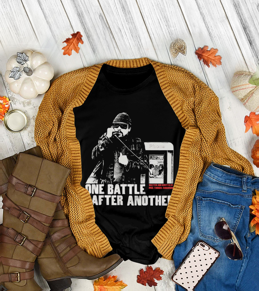 One Battle After Another Phone Booth Action T-Shirt