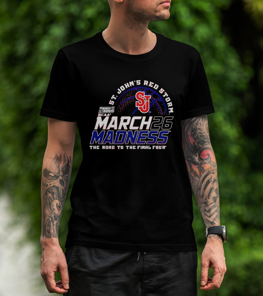 St John's Red Storm 2026 NCAA March Madness The Road To The Final Four T-Shirt