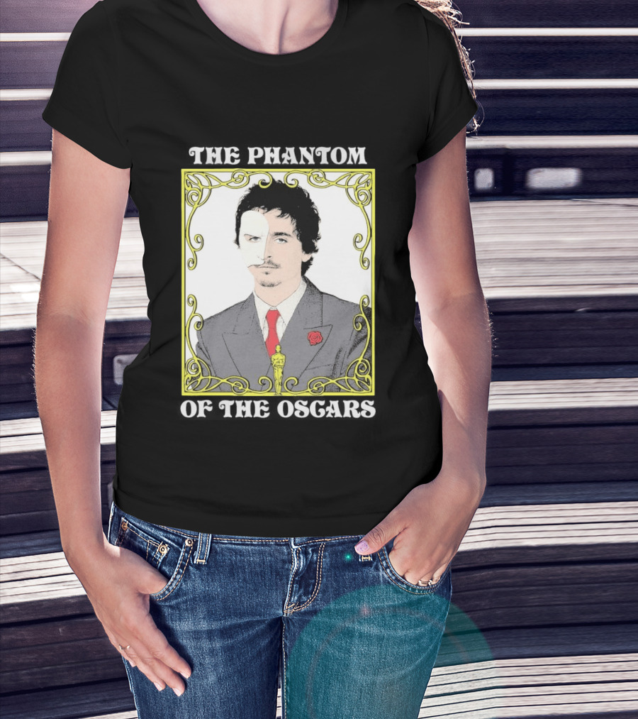 The Phantom Of The Awards Mask Suit Rose Oscar T-Shirt